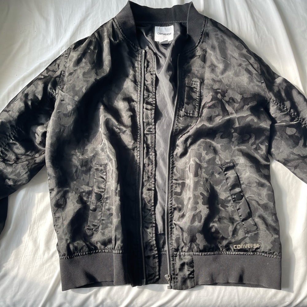 Converse Black Camo Lightweight Bomber sz L